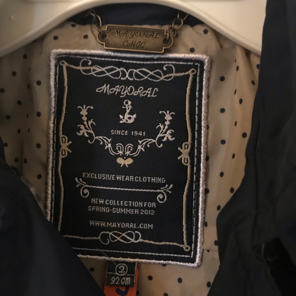 Mayoral Chic girls toddler jacket size 2